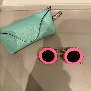 Loewe Pink and Gold Sunglasses